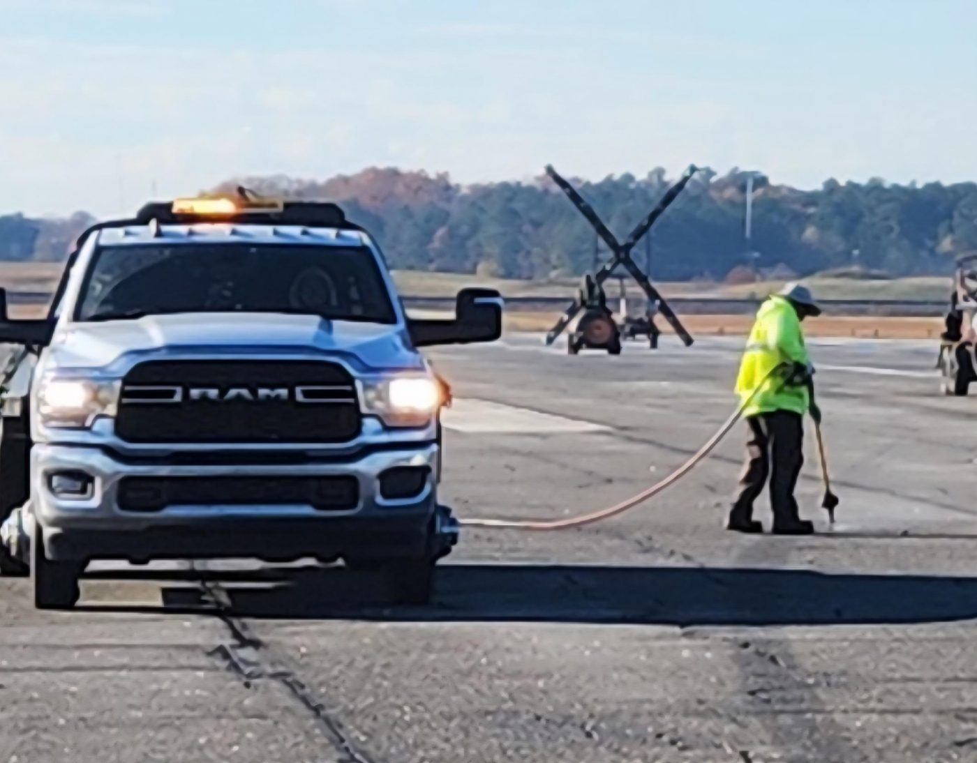Runway 2-20 preventative maintenance project – crack sealing